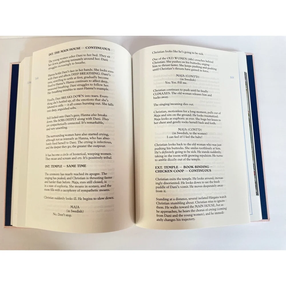 A24 Midsommar Screenplay Book Ari Aster Pink HC Collector Edition Book 010